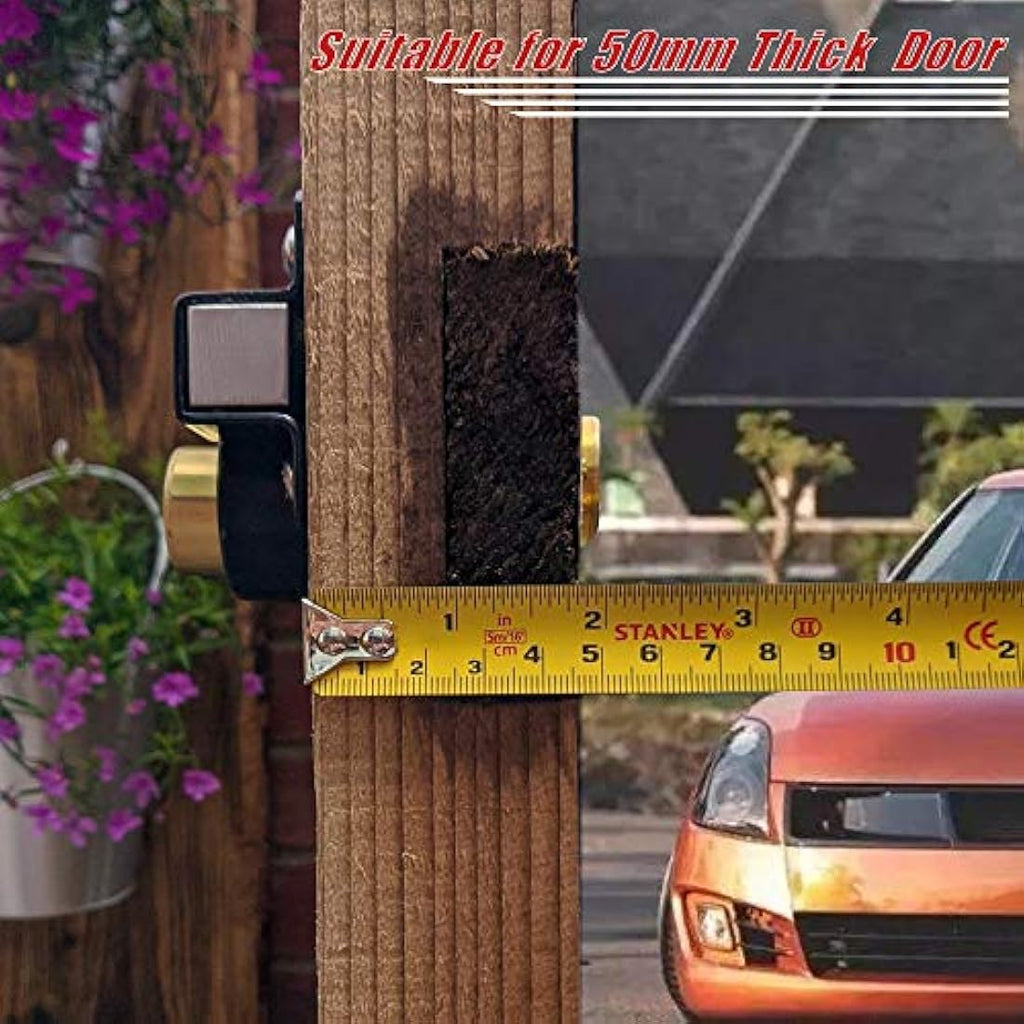 Jolof Store Heavy Duty 50mm Long Throw Gate Lock | Double Locking Steel