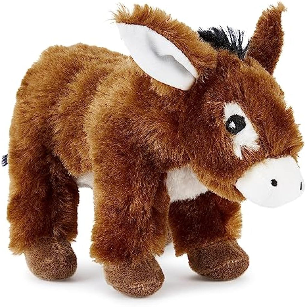 Zappi Co Recycled Plush Donkey Toy | 21cm Eco-Friendly Stuffed Animal