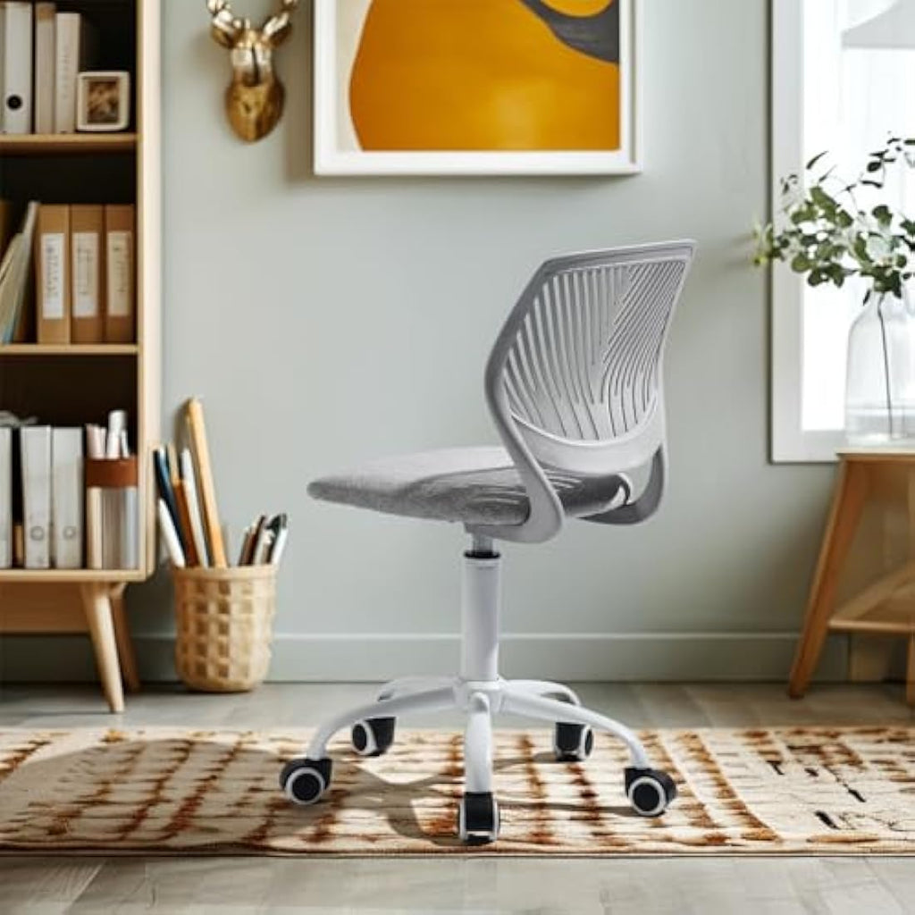 Swivel Task Chair – Adjustable Height Desk Chair, Light Grey