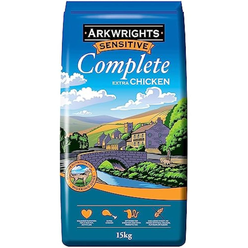 Arkwrights Sensitive Dry Dog Food – Wheat Free Extra Chicken – 15kg