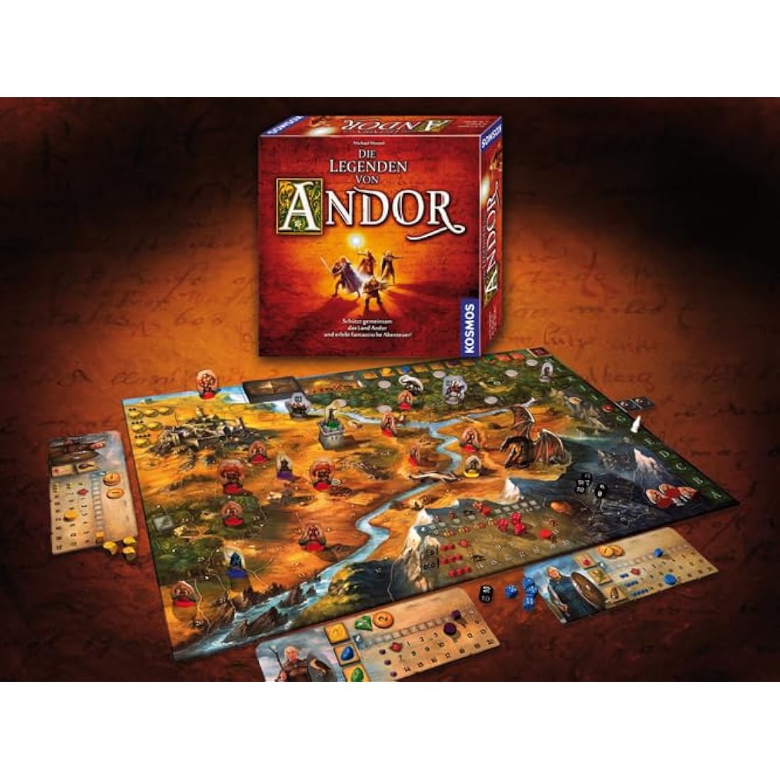 Kosmos Die Legenden von Andor – Kooperatives Fantasy Brettspiel