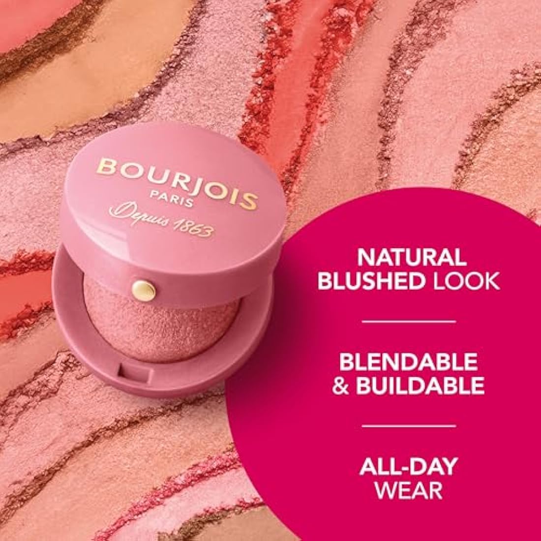 Bourjois Little Round Pot Baked Powder Blush – 85 Sienne, 2.5g