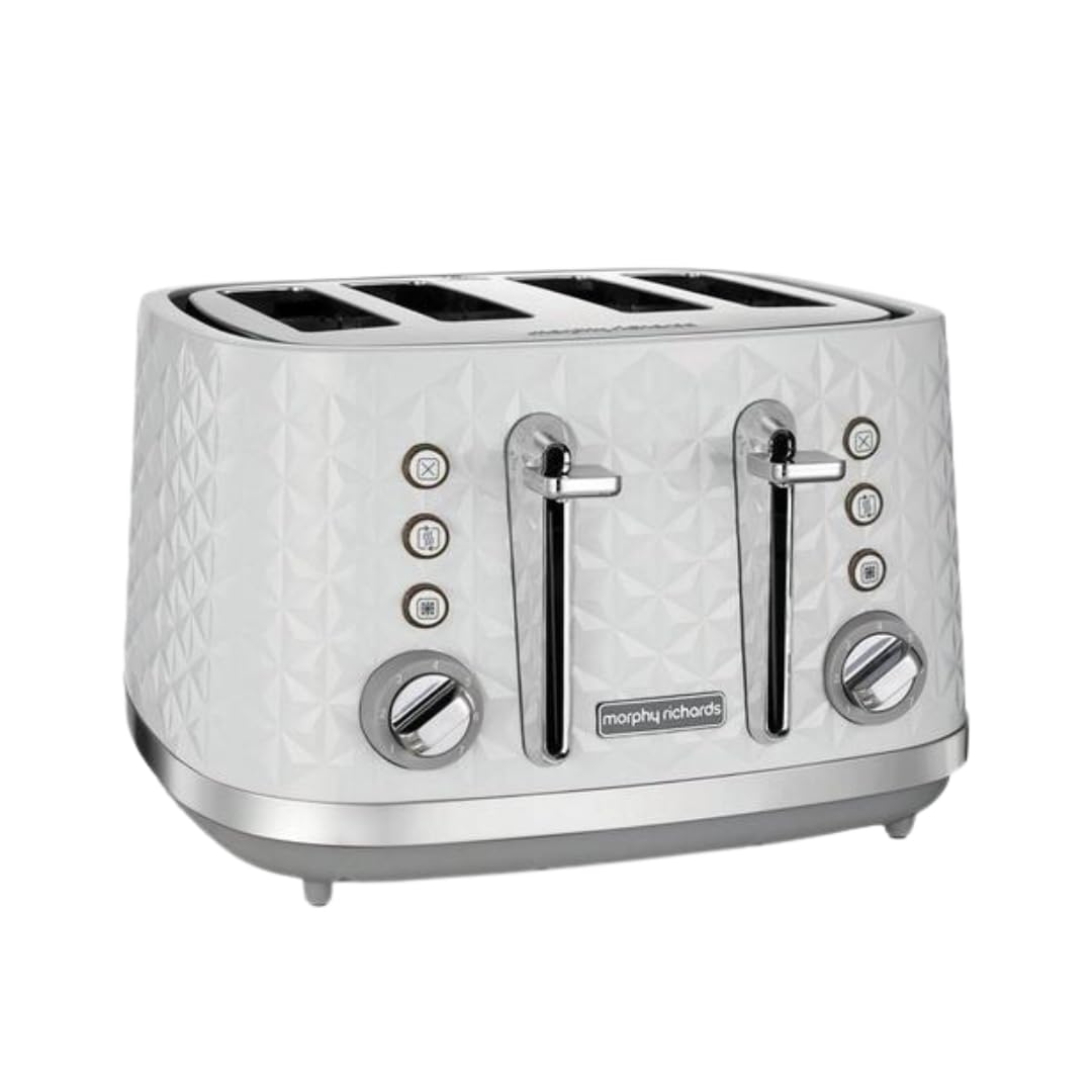 Morphy Richards Vector 4 Slice Toaster | High Gloss White – 248134