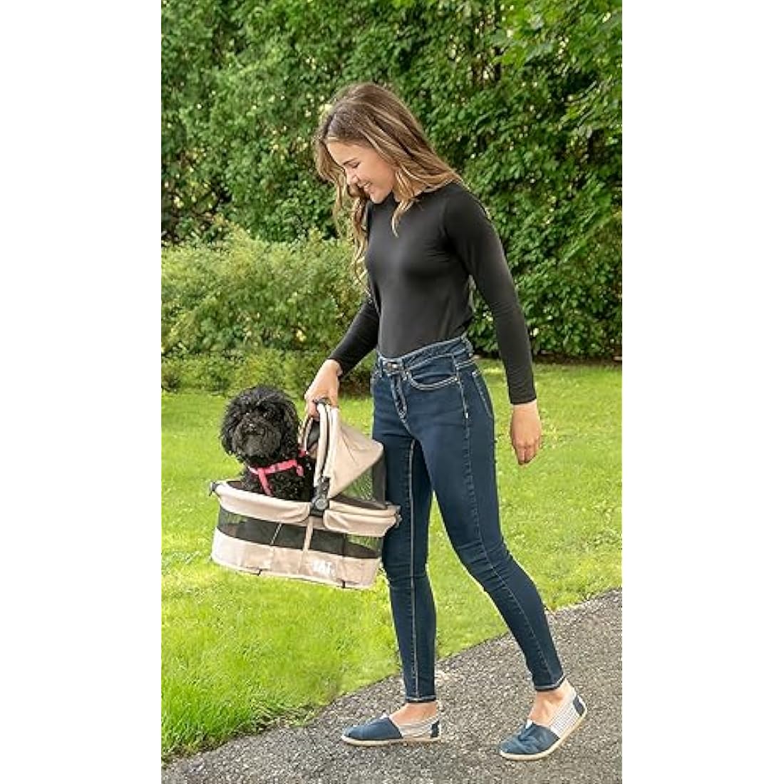 Pet Gear View 360 Ultra Lite Pet Carrier & Car Seat - Sand, 15"