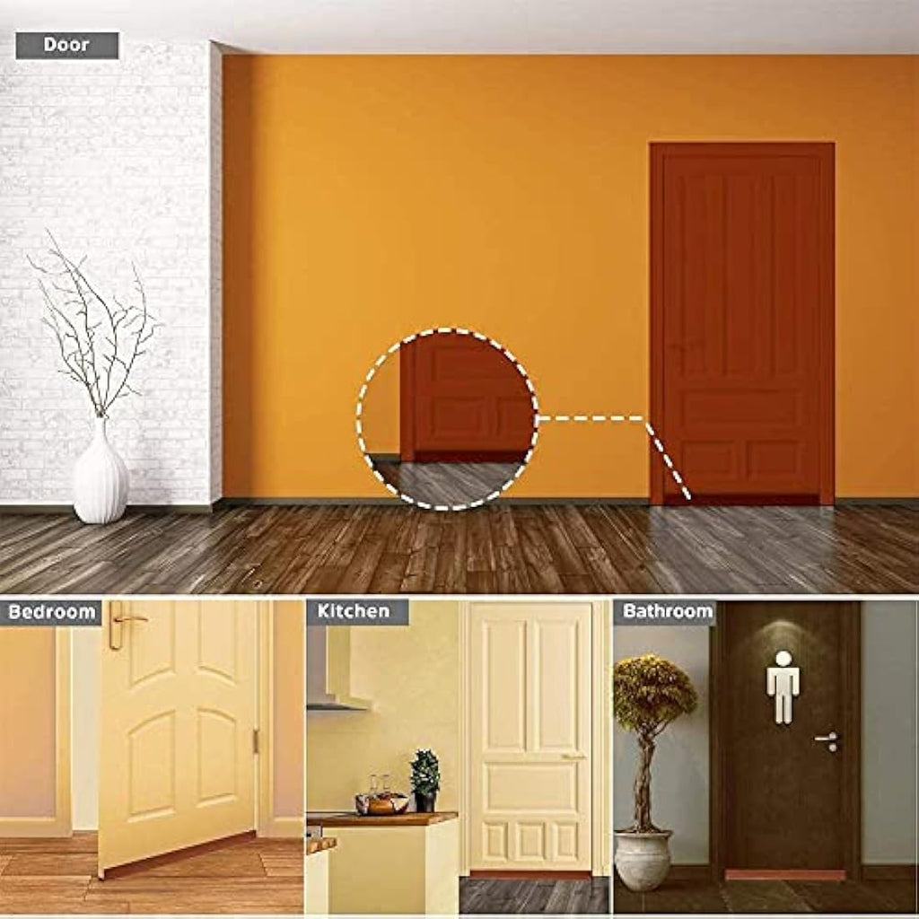 Hulameda Silicone Door Draft Excluder – 2" x 39" Adhesive Seal Strip