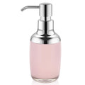 Richenda Acrylic Hand Soap Dispenser | Dual-Tone Pink & Silver Pump Bottle