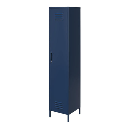DHP Furniture Bradford Single Metal Storage Cabinet Navy - image 1