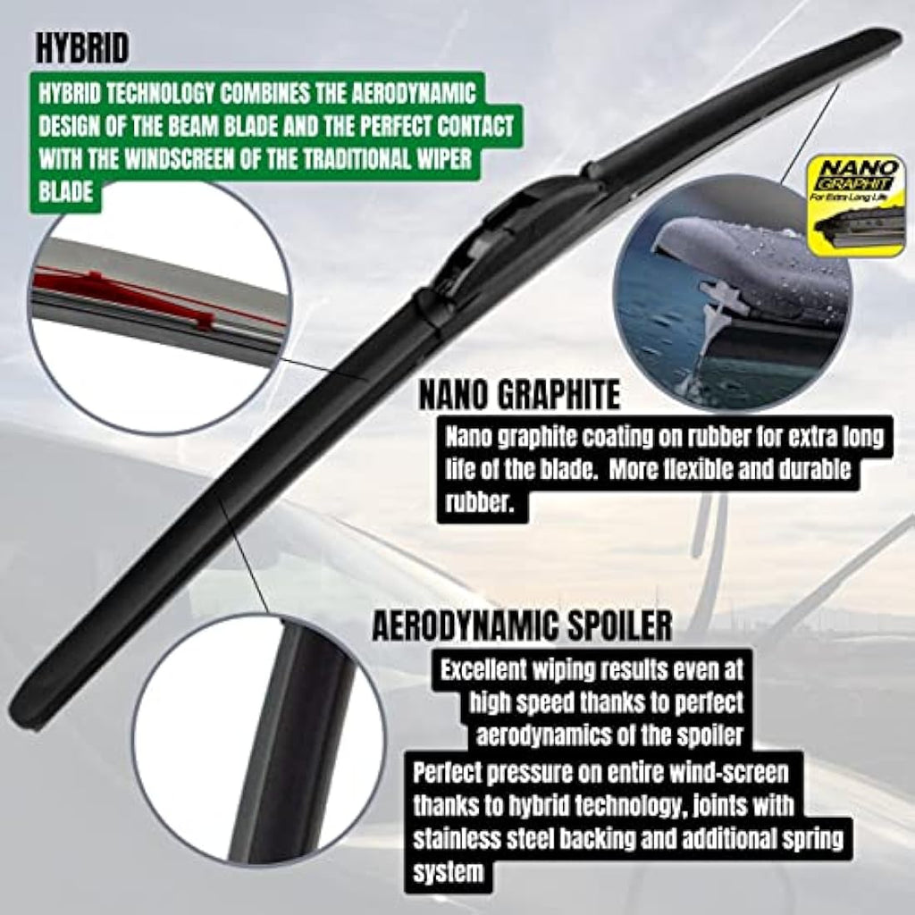 HEYNER Germany Wiper Blades for Mercedes A-Class 2015-Onwards | 24" 19"