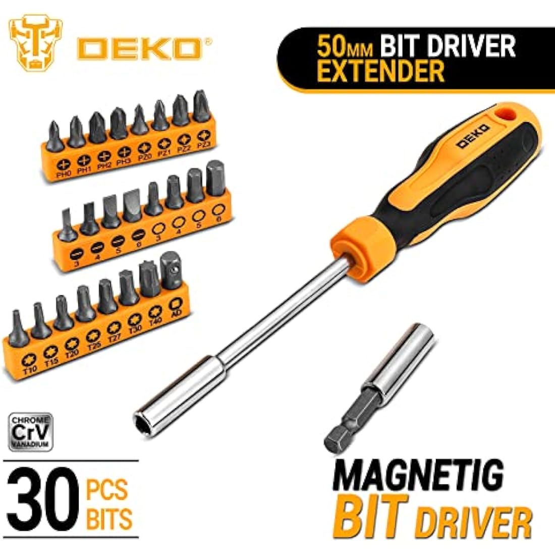 DEKOPRO 138 Piece Home Tool Kit – Universal DIY Repair Set with Case