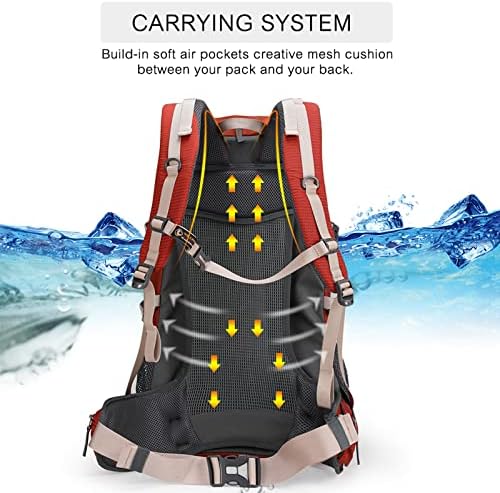 Aoking Hiking Backpack | Waterproof Travel Rucksack with Rain Cover