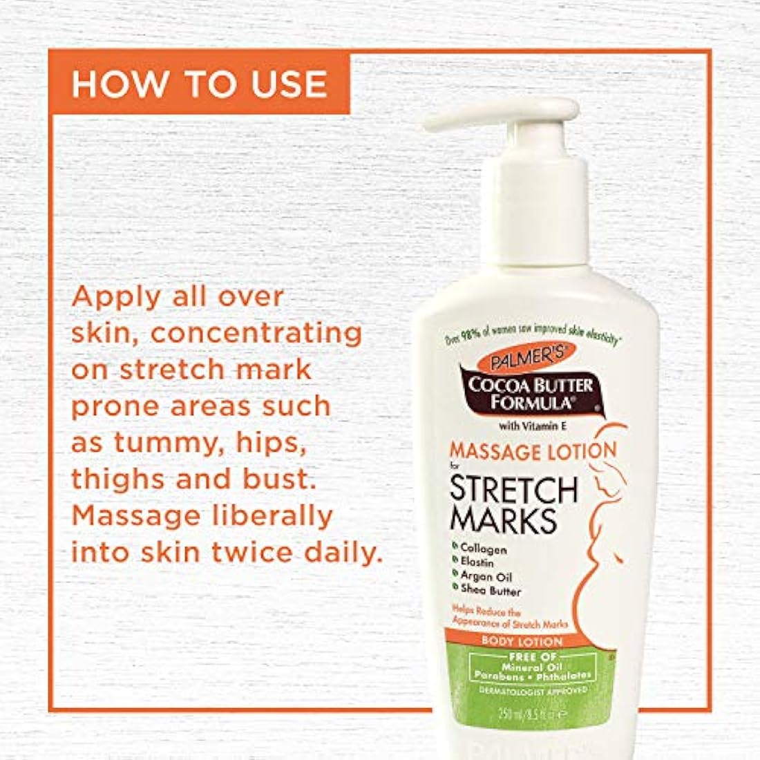 Palmer's Cocoa Butter Massage Lotion for Stretch Marks, 8.5oz (2 Pack)