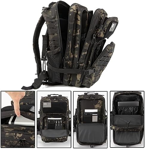 Military Tactical Backpack – Molle Hiking Rucksack 45L
