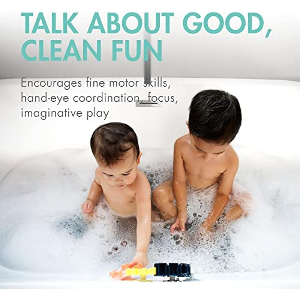 Boon Cogs Suction Bath Toy - 5pc Water Play Building Set for Toddlers