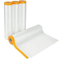 YAYODS 4 Pack Pre-Taped Masking Film – 2.4M x 20M Plastic Dust Sheets