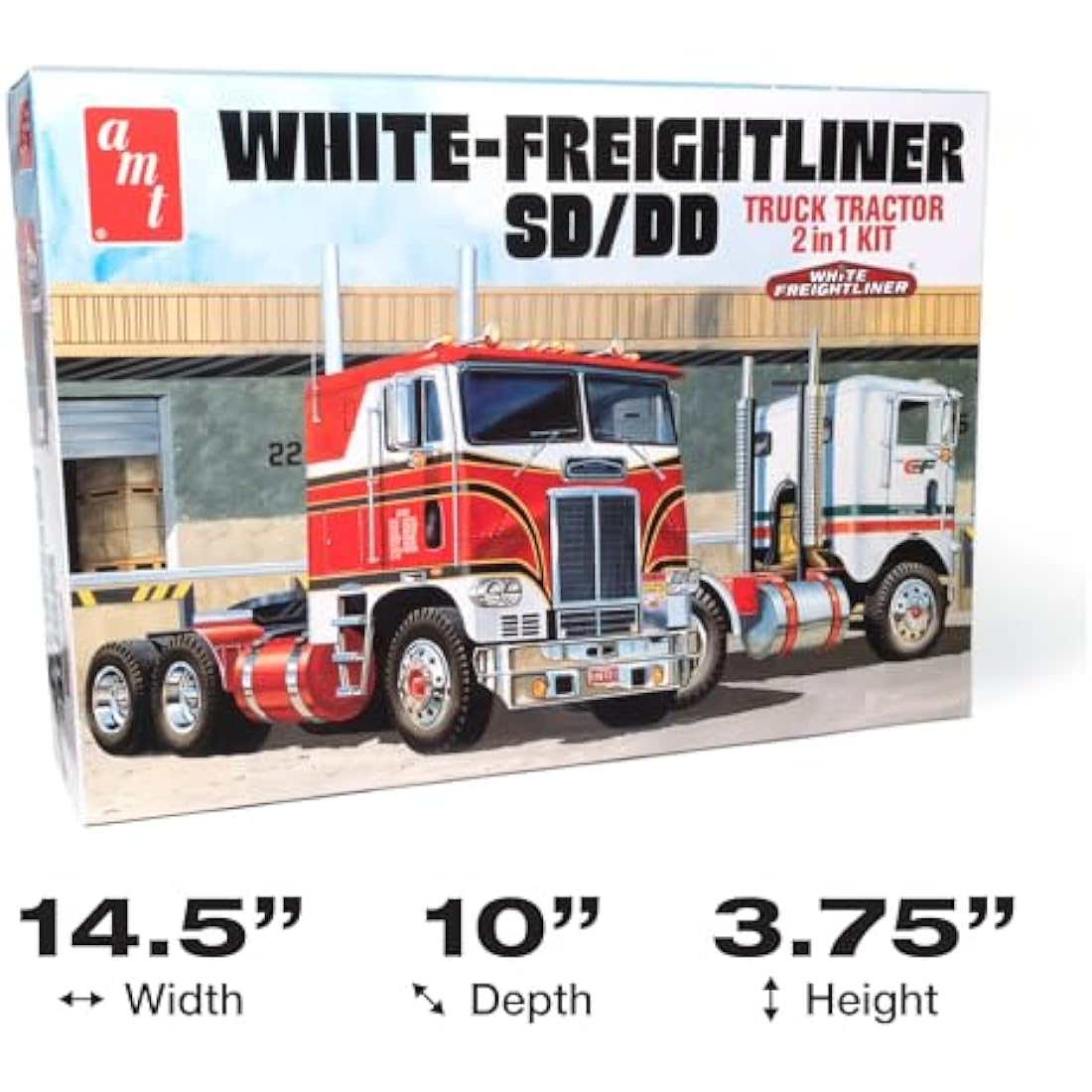 AMT Freightliner 2-in-1 Cabover Tractor 1:25 Scale Model Kit