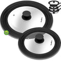 Walfos Universal Pot Lid Set | Tempered Glass & Silicone | 2-Piece