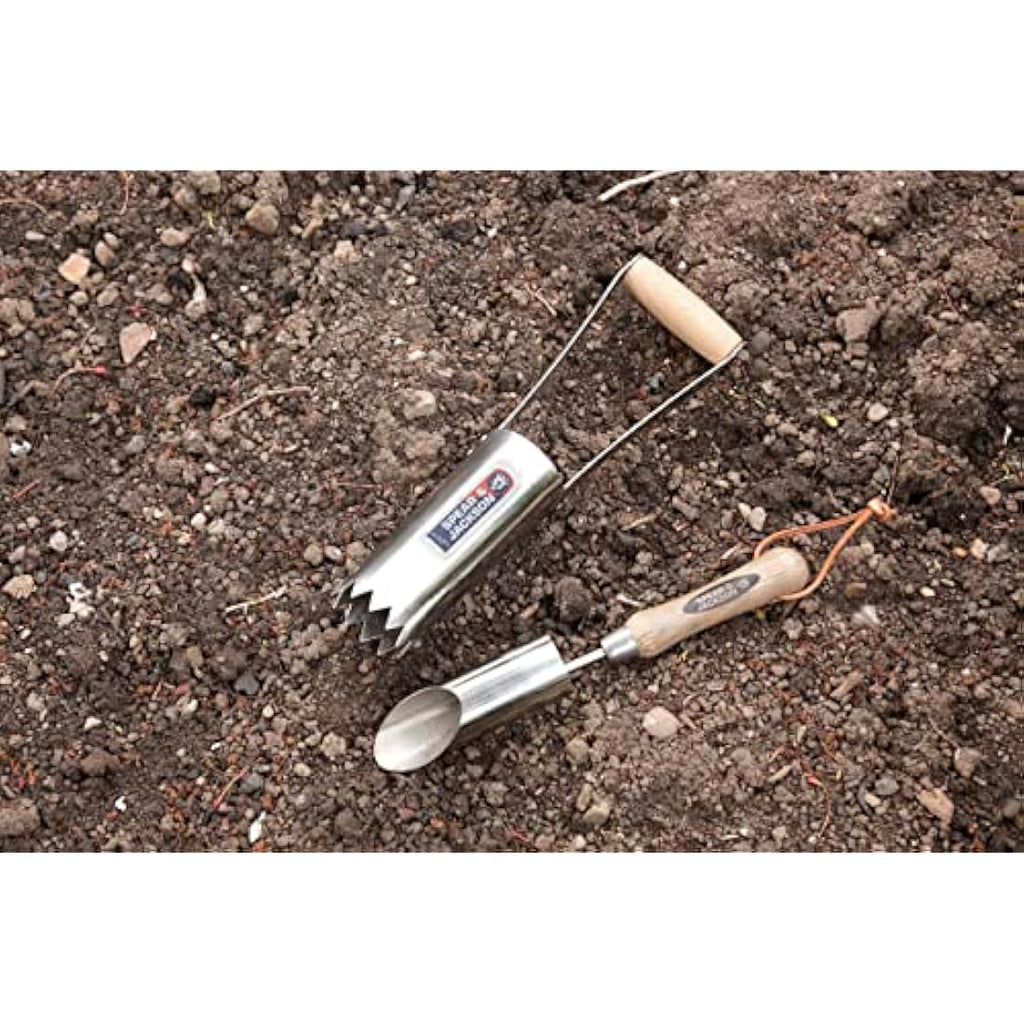 Spear & Jackson Stainless Steel Midi Bulb Planter – Serrated Base, Blue