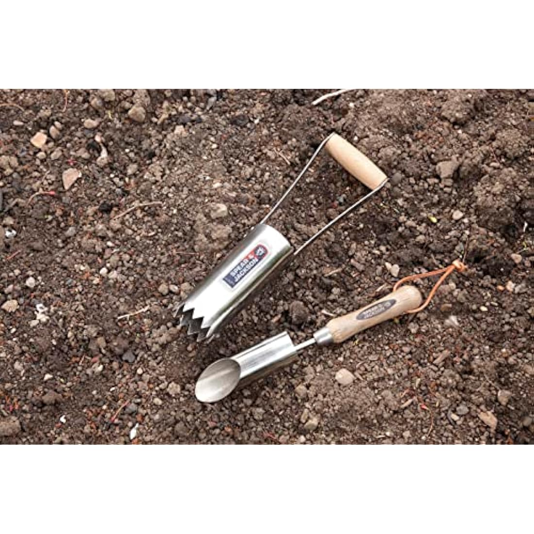 Spear & Jackson Stainless Steel Midi Bulb Planter – Serrated Base, Blue