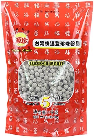 Wu FuYuan Black Tapioca Pearls – Authentic Taiwanese Boba for Bubble Tea, 1kg