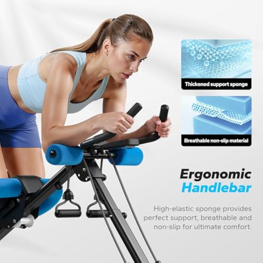 MERACH Ab Machine – Foldable Adjustable Ab Trainer for Home Gym