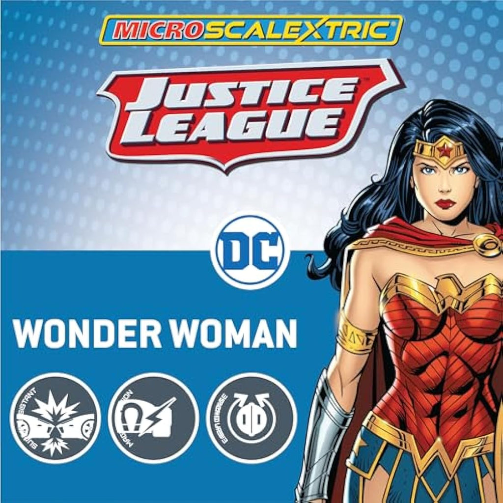Micro Scalextric Justice League Wonder Woman 1:64 Scale Slot Car