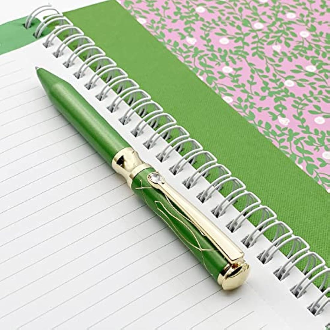LACHIEVA LUX Executive Metal Ballpoint Pen with Schmidt Refills - Green
