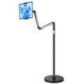 YSSHUI Tablet Floor Stand – Heavy-Duty Gooseneck Mount for 4.7-13" Devices
