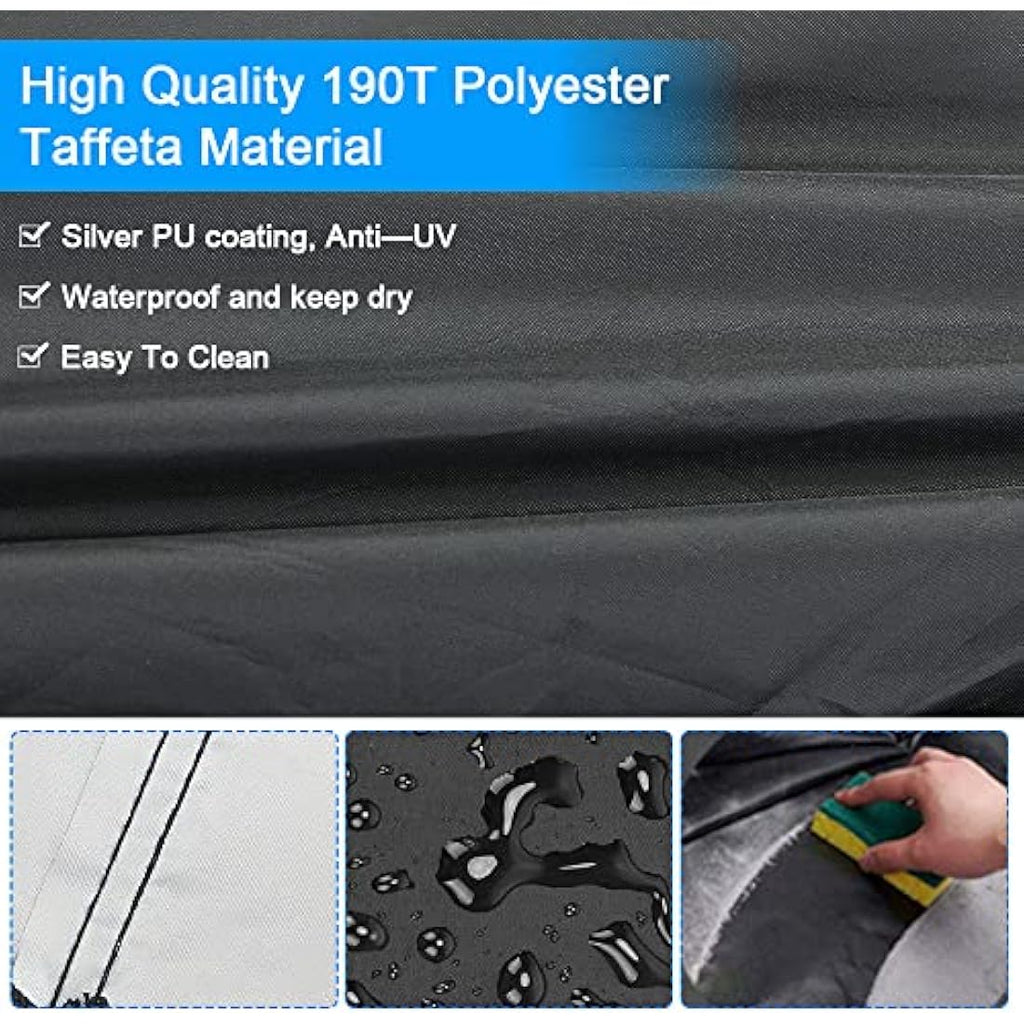 JTDEAL Round Kettle BBQ Cover – Waterproof Heavy Duty Grill Cover (58x77cm)
