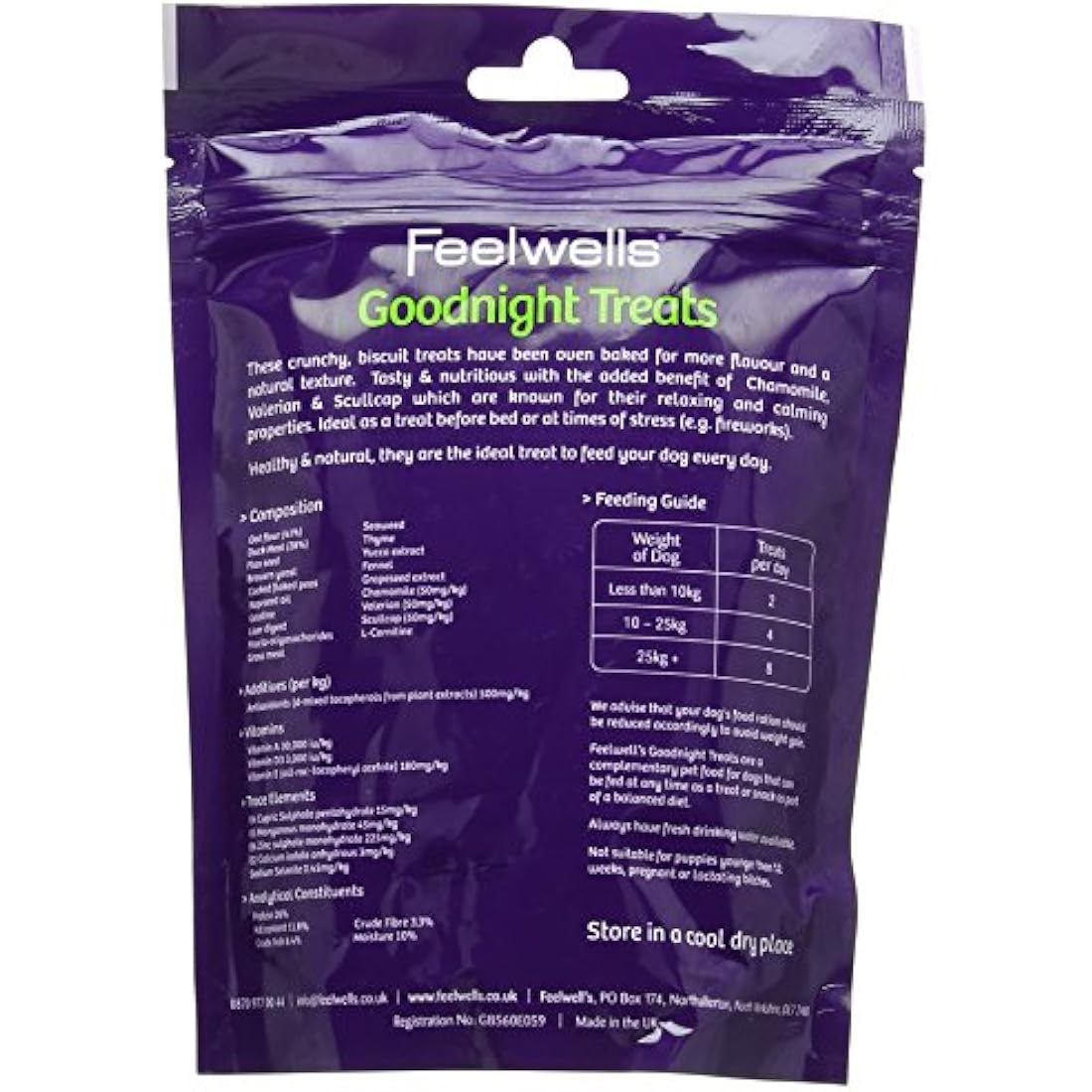 Calming Dog Treats – Hypoallergenic Goodnight Snacks (10 Pack)