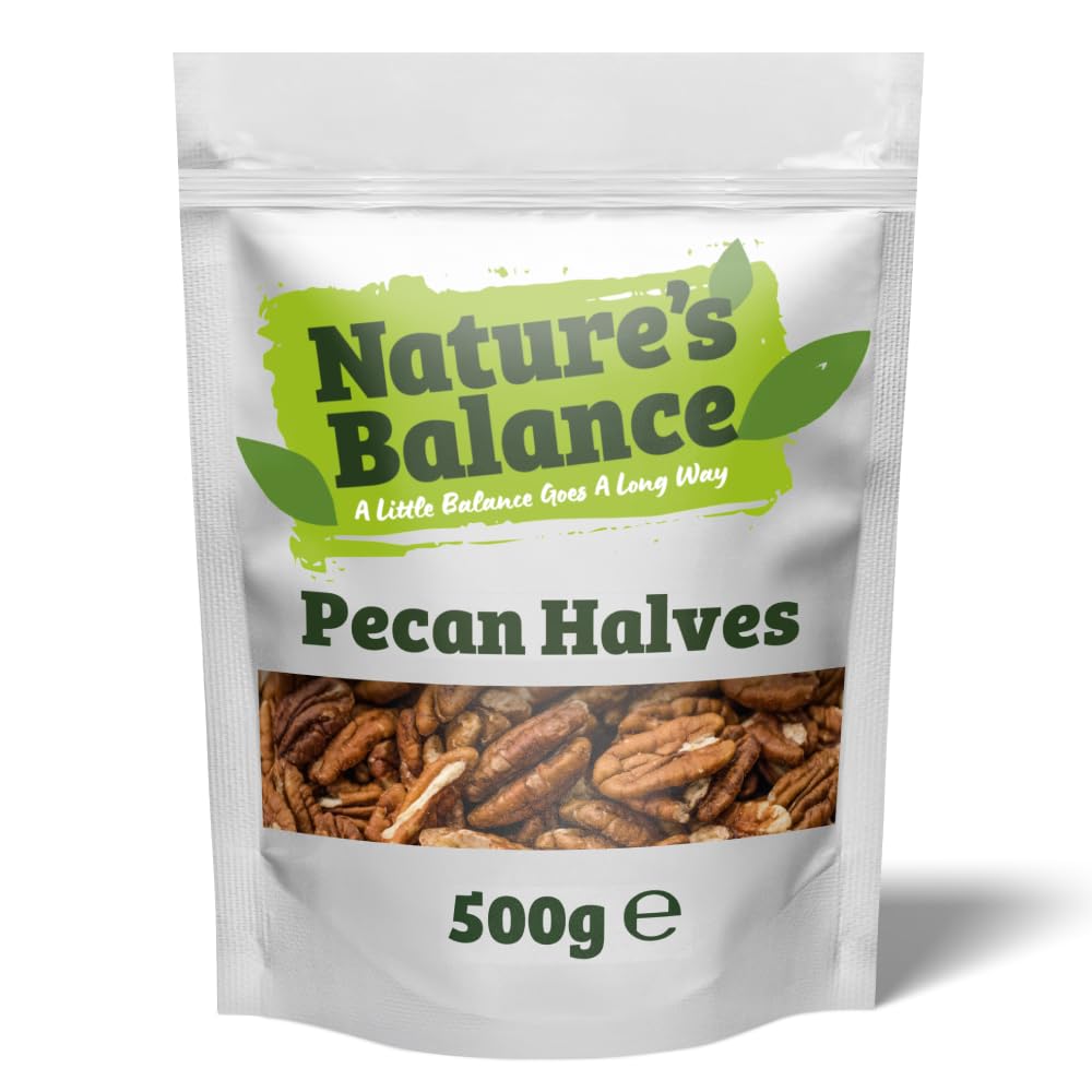 Raw Pecan Halves – 500g Fresh & Nutrient-Rich Nut Snack