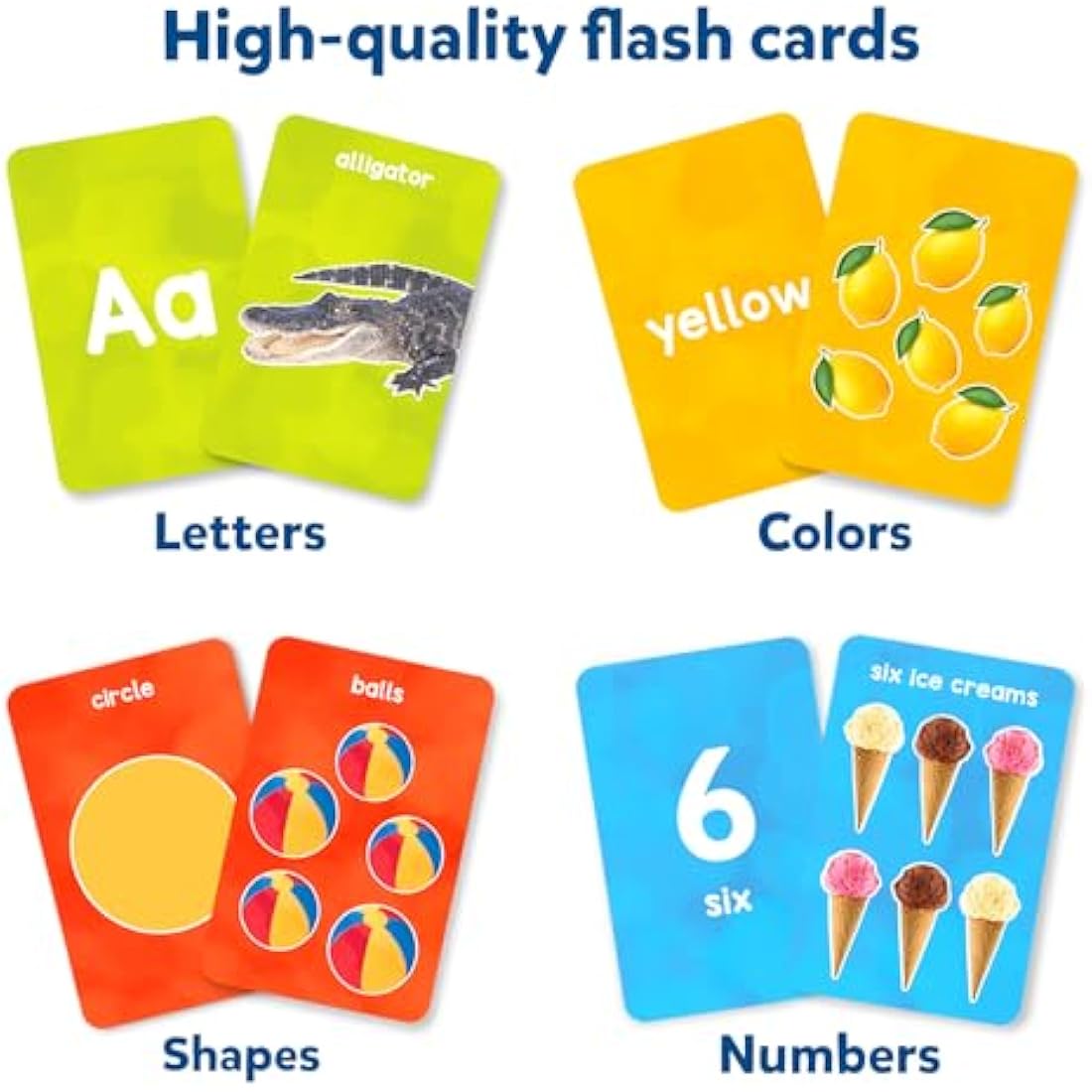 Skillmatics Toddler Flash Cards – 50 Double-Sided Montessori Cards