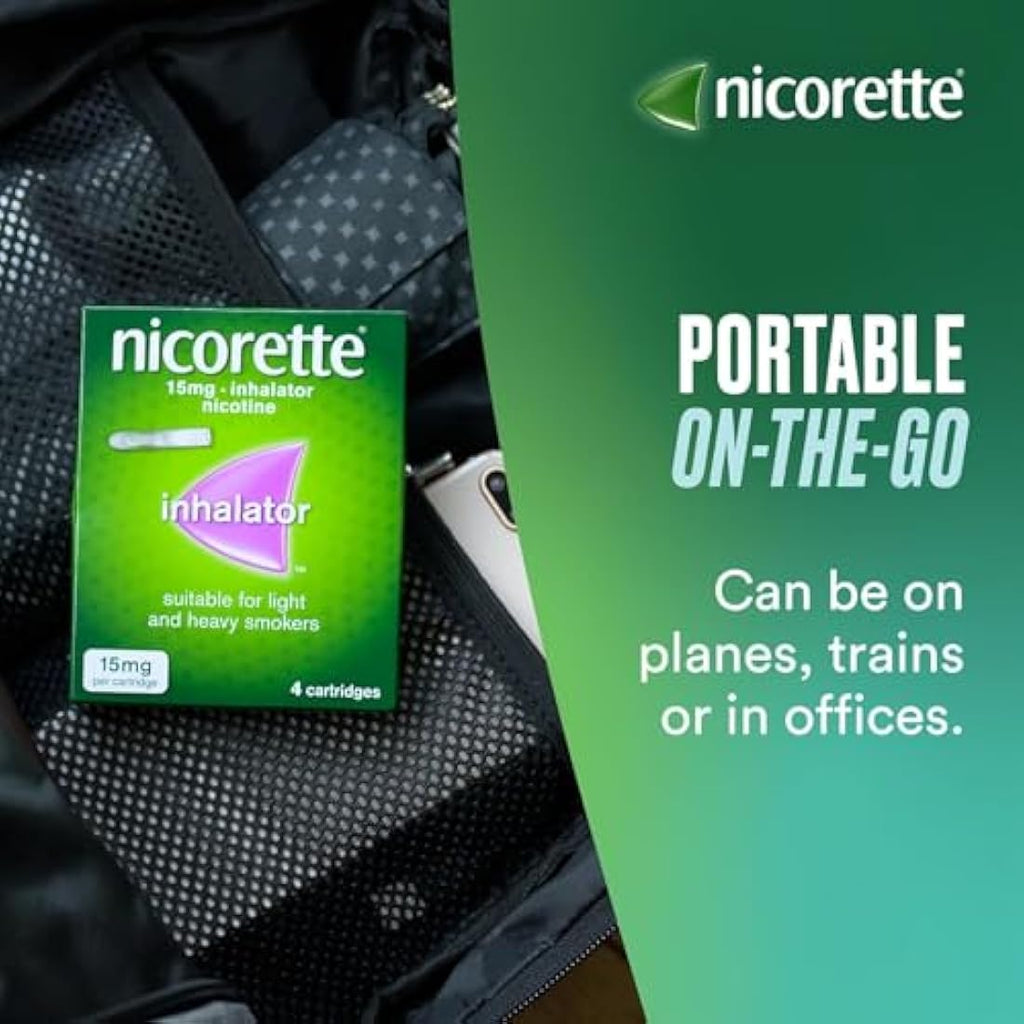 Nicorette 15mg Nicotine Inhaler – Quit Smoking Aid (36 Cartridges)