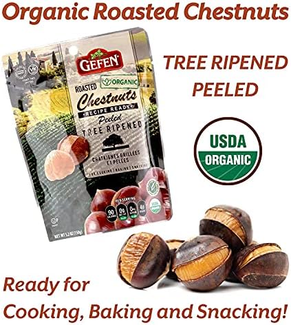Gefen Whole Roasted & Peeled Chestnuts – All Natural 150g (12 Pack)