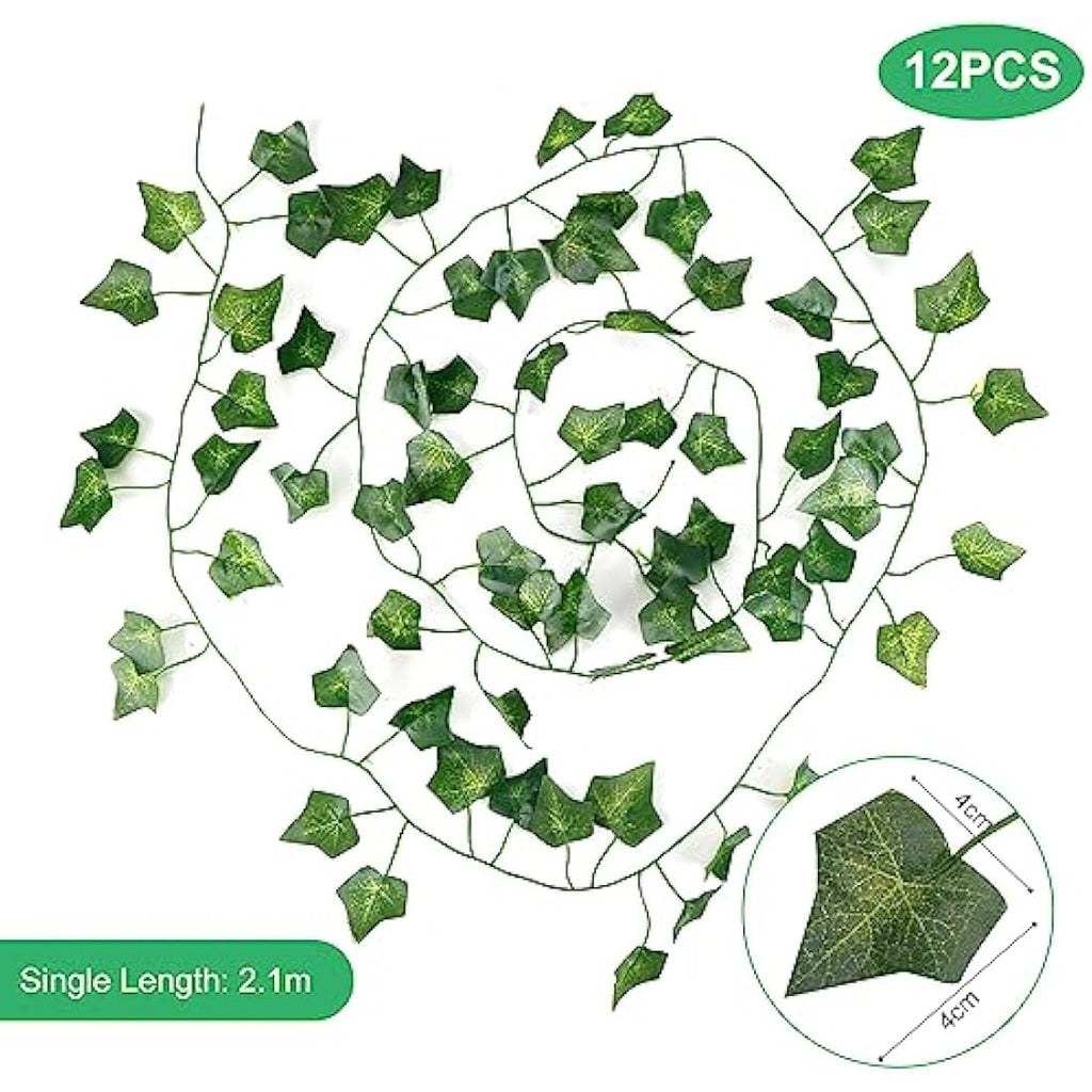 Jolof Store 12Pcs Artificial Ivy Vines – 84ft Silk Leaf Garland