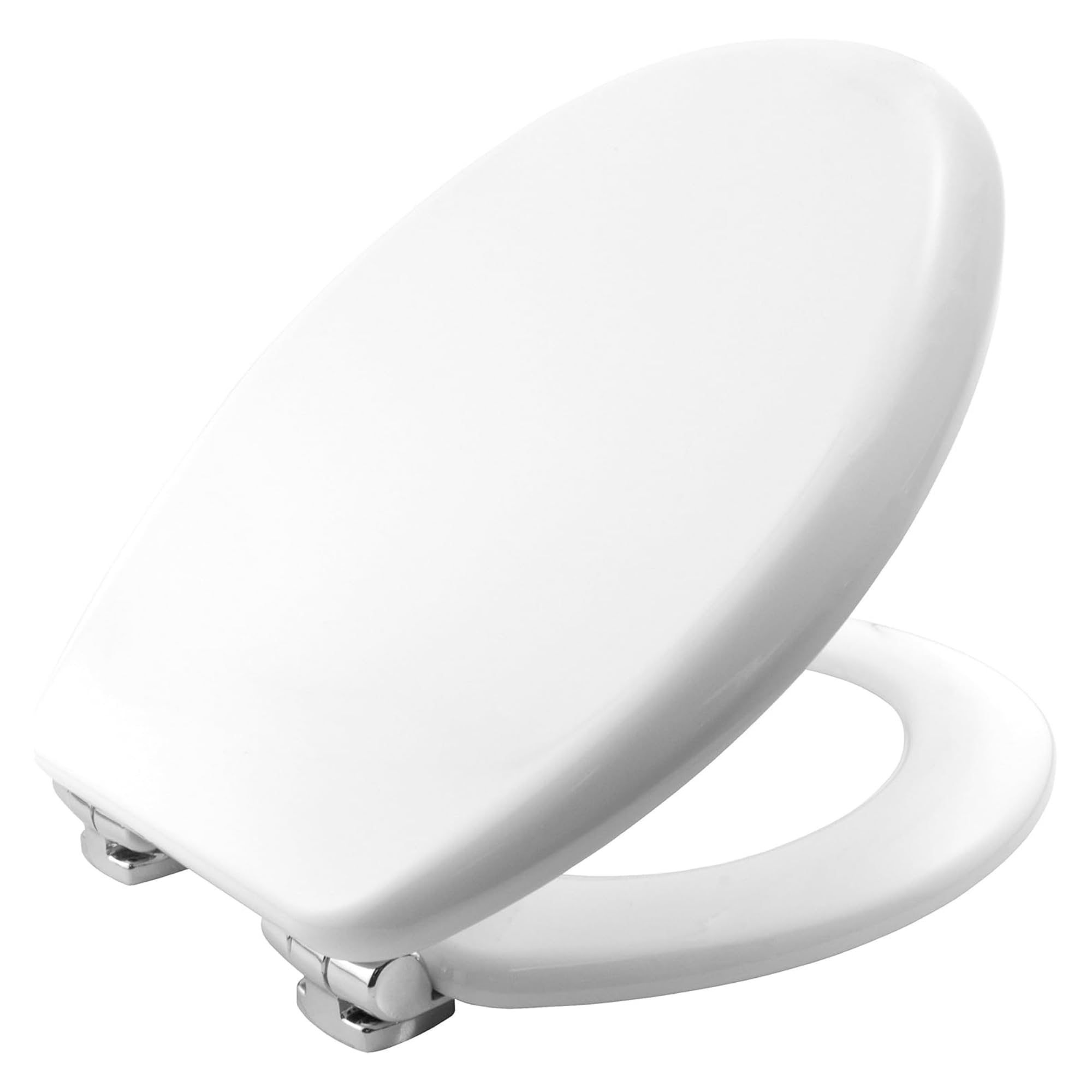 Bemis Vegas Toilet Seat | Soft Close Moulded Wood with Chrome Hinges