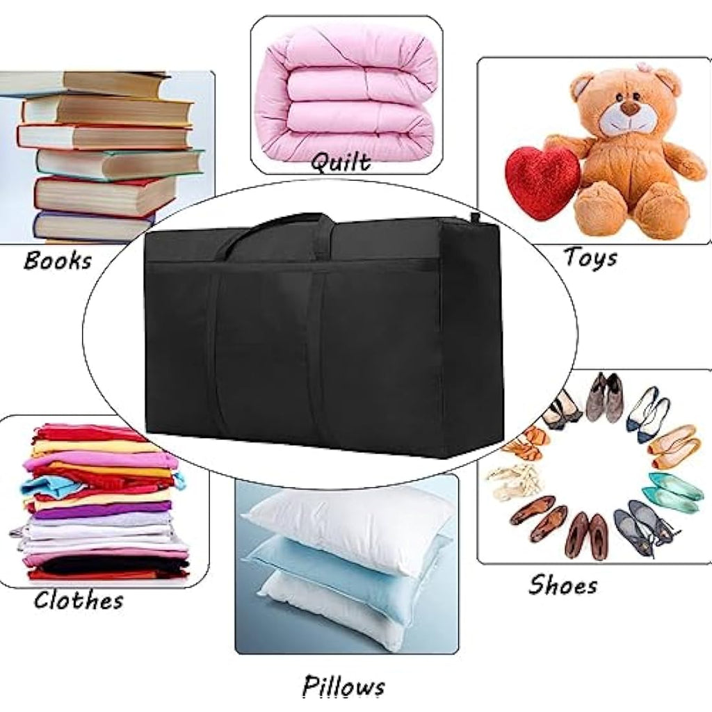 125L Extra Large Moving Bags – 4 Pack Heavy Duty Storage Boxes