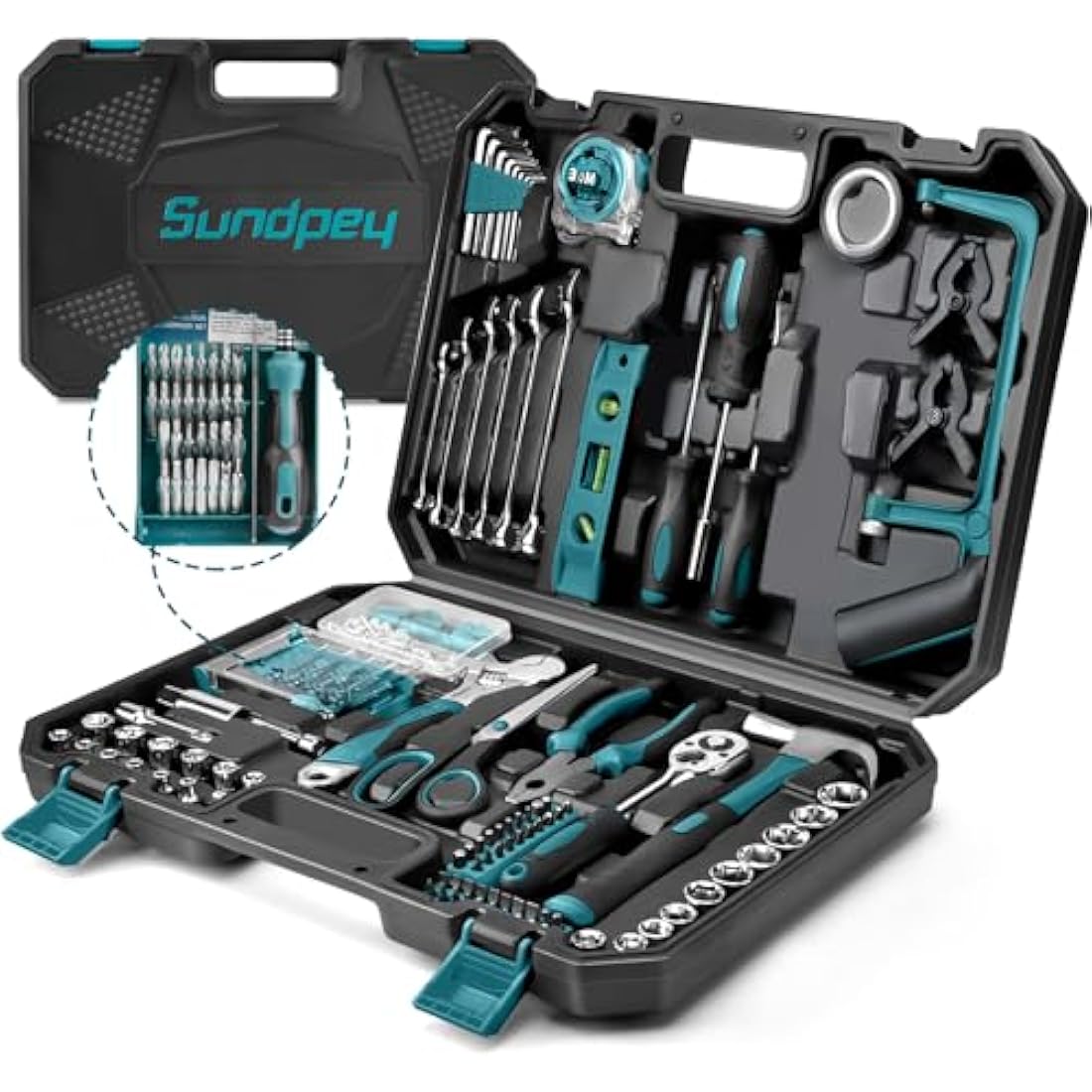 Sundpey 257-Piece Home Tool Kit | Portable Household Repair Hand Tool Set