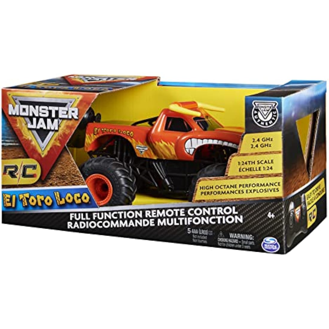 Monster Jam El Toro Loco Remote Control Monster Truck – 1:24 Scale