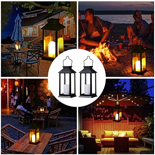 Solar Garden Lanterns – 2 Pack Waterproof Hanging Lights