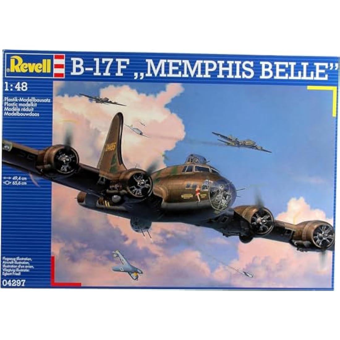 Revell B-17F Memphis Belle 1:48 Scale Plastic Model Aircraft Kit