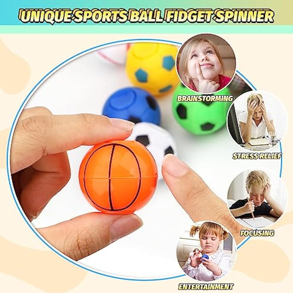 Sports Ball Fidget Spinner Set - 36PCS Stress Relief Toys
