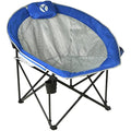 Rock Cloud Heavy-Duty Folding Moon Saucer Camping Chair with Cup Holder