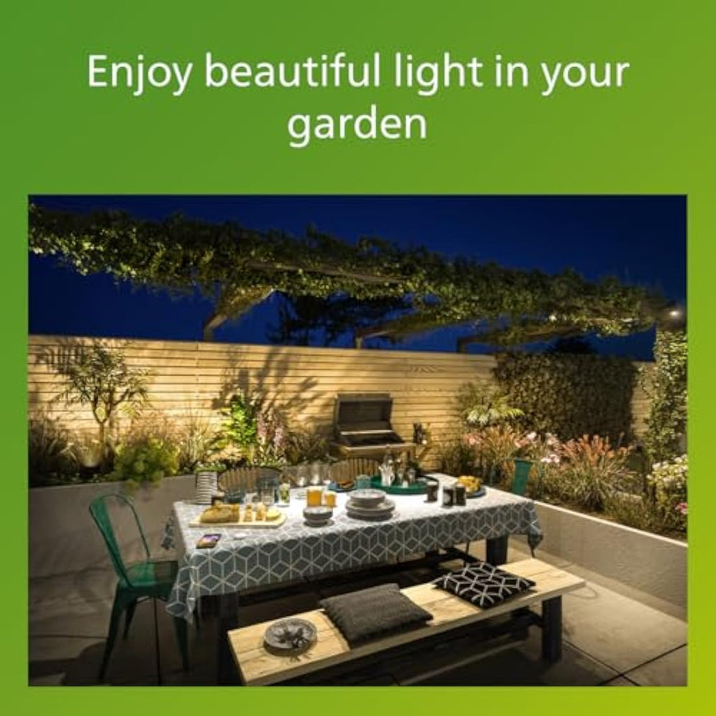 Philips LED Superslim Outdoor Ceiling Light | 15W IP54 Warm White