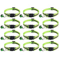 Tafeiya Reflective Cat Collars with Safety Buckle and Bell, 12-Pack