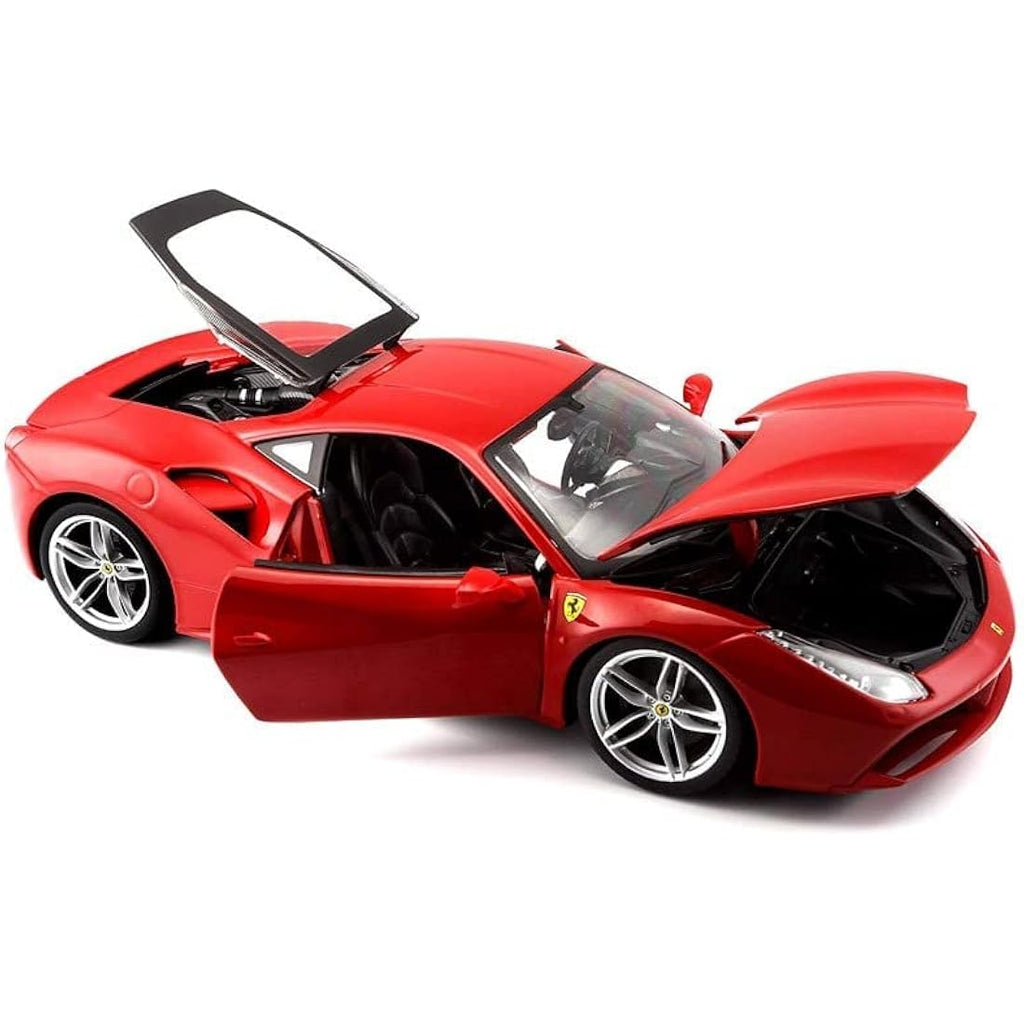 Bburago Ferrari 488 GTB 2016 Diecast Model Car – 1:18 Scale Red