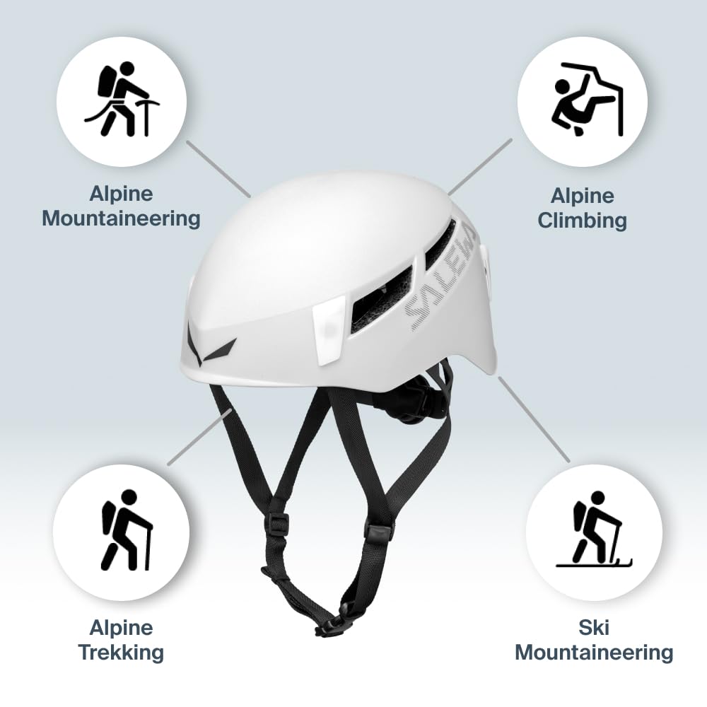 Salewa Pura Climbing Helmet – Dark Grey Hardshell Mountaineering Gear