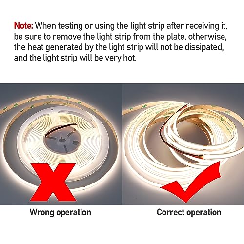 GOMING 24V Double Row COB LED Strip Light | 4000K Natural White IP65