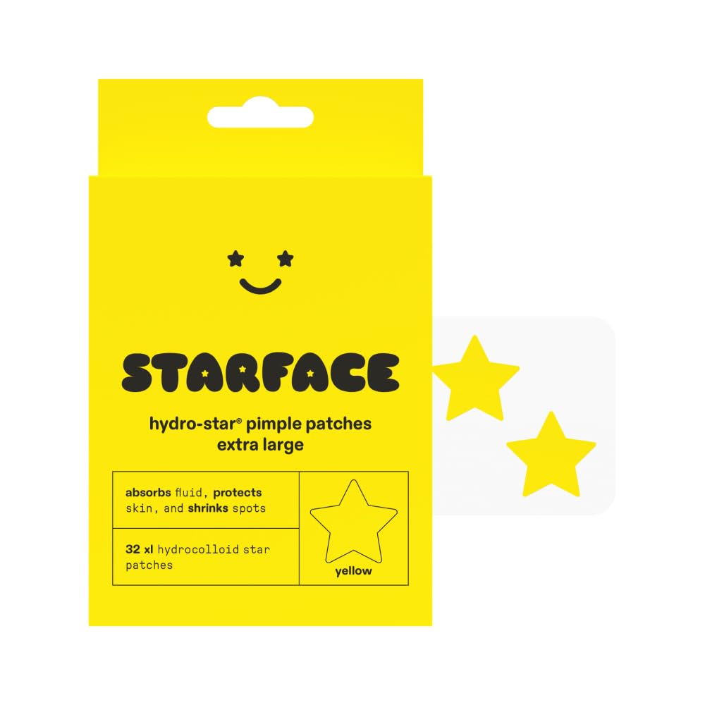 Starface XL Big Star Hydrocolloid Pimple Patches - 32 Count