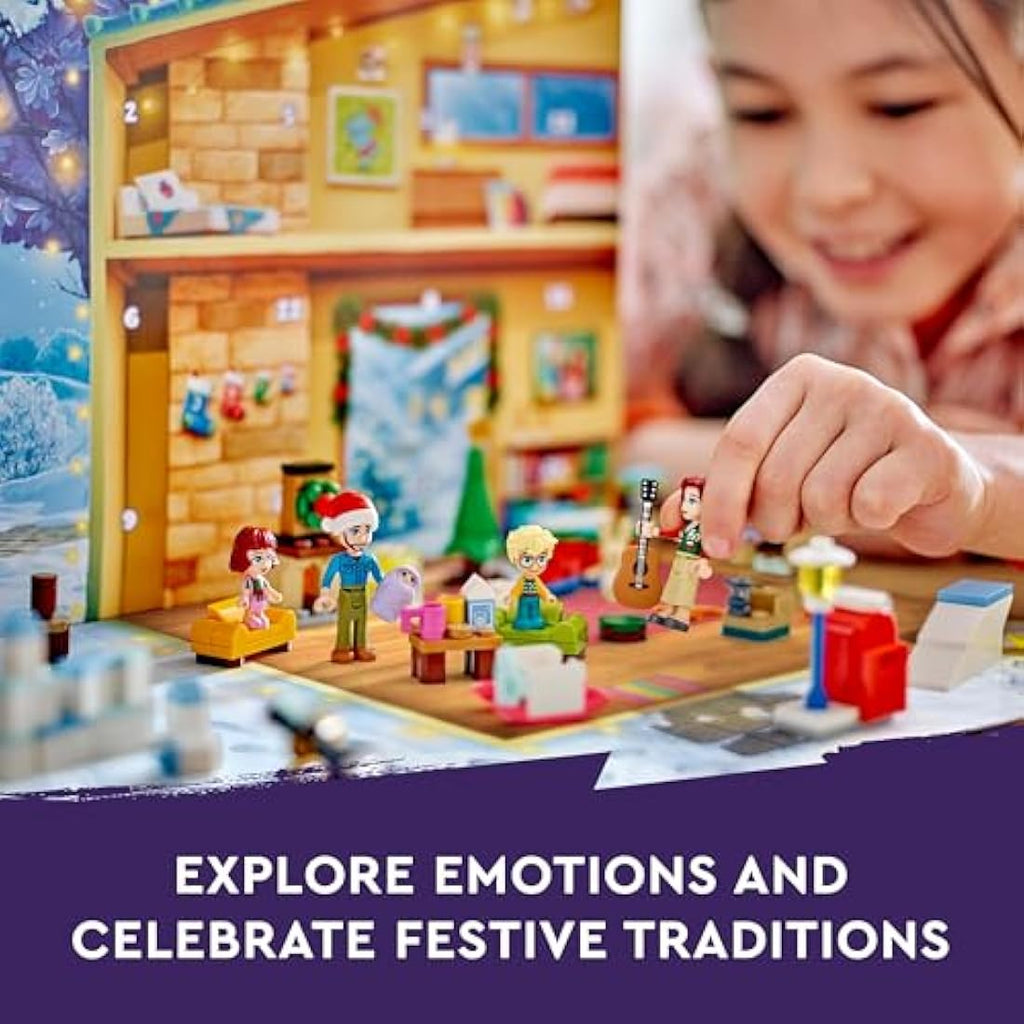 LEGO Friends 2024 Advent Calendar – Christmas Toy Set with 5 Mini-Dolls