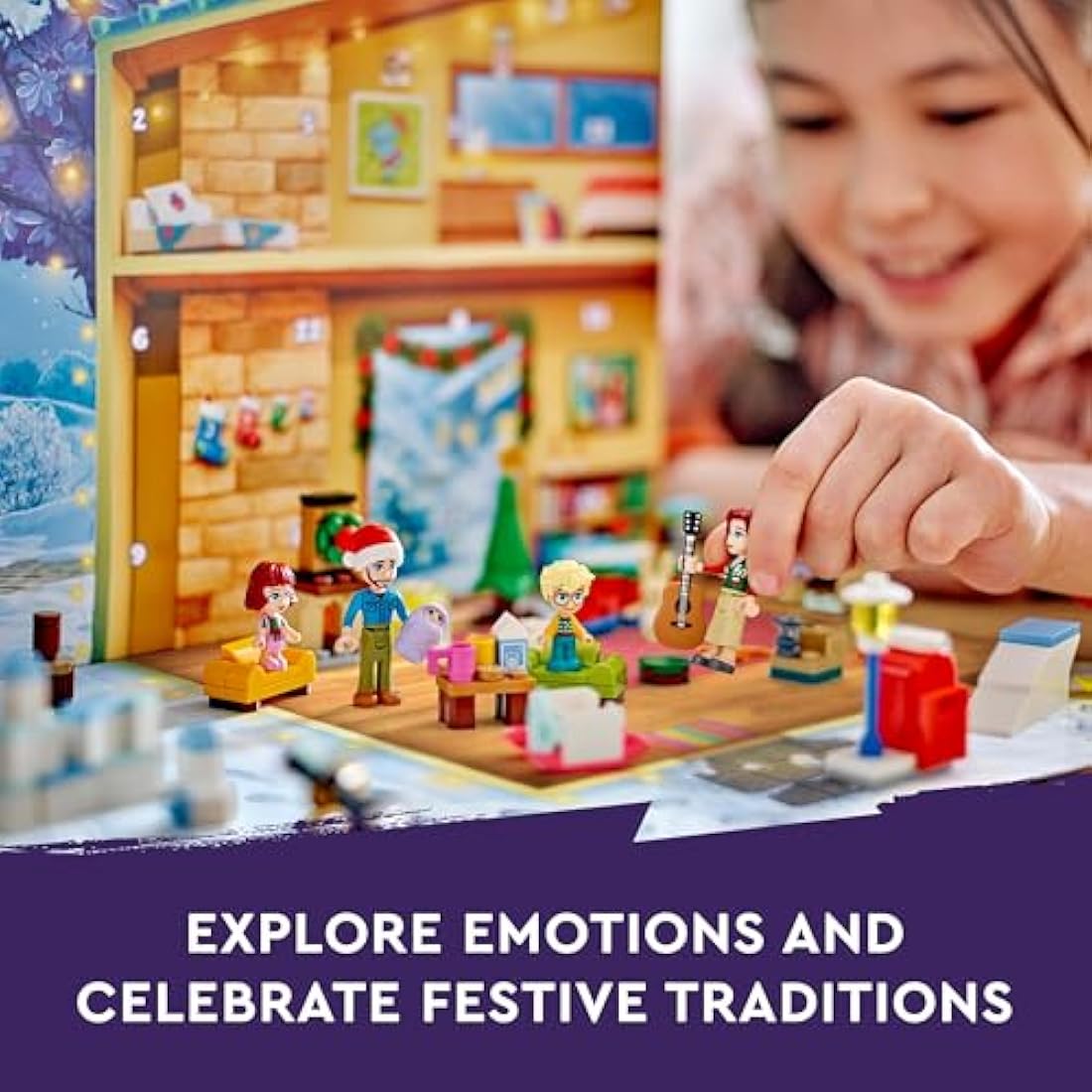 LEGO Friends 2024 Advent Calendar – Christmas Toy Set with 5 Mini-Dolls